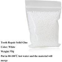 10G Temporary Tooth Repair Kit Teeth Gaps Filling Fake Teeth Veneer Moldable Thermal Beads Fix Broken Teeth Denture Adhesive DIY