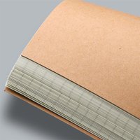 High Quality A4/B5 Notebook Kraft Cover Grid/Lined/Blank Diary Book Notepad Gift