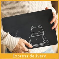 2D Flat Sticker Motorcycle Sticker 2 Pieces Cute Anime Cat and Cute Laptop Light Beige Sticker - Scratch Resistant Waterproof