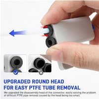 1/5pcs Upgraded 2 in 1 Port Adapter Filament Tube Adapter Expansion Port for Bambu Lab 3D Printer Accessories