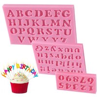 Number Letter Shape Silicone Mold Cake Decoration 3D Food Grade Soap Chocolate Moulds