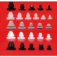 Silicone Plug Rubber Stopper Thermostability Sealing Buckle Protective Muffling Damping White Black Anti-collision Seismic Mute