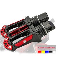 New Motorcycle Part Aluminum Alloy Crescent Shaped Footpegs Multi Color Options Available Rear Passenger Footrests