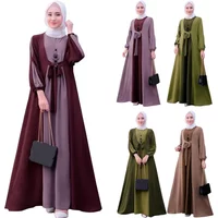 Eid Ramadan Mubarak Abayas for Muslim Women Long Sleeve Dresses Turkey Kaftan Dubai Islamic Arabic Robe Femme Musulmane Vestido