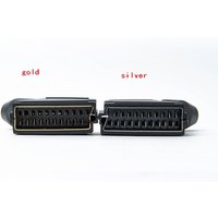 Scart plug 21 pin male connector Connect Port Socket Interface Connector slot