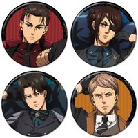 58mm Anime Attack on Titan Eren Jaeger Levi Ackerman Cosplay COSTUME Badge Pin SPTE Tinplate Brooch Prop Xmas Gilf