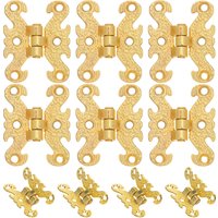 10 Pcs Vintage Lace Hinge Decor Boxes Hardware Hinges Jewelry Making Small Decorative for Wood Retro Mini Chest