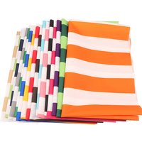 420D Fashion Striped Print Oxford Fabric Waterproof Fabric Canopy Tent Umbrella Cloth PU Coated 50x150cm/PC Sunshade