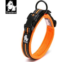 Collier pour chien en nylon réfléchissant lumineux, réglable, rembourré en maille, durable et résistant pour toutes les races, toutes saisons TLC5011