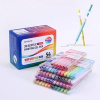 Blue Fruit Acrylic Journal Pen, Art Marker Pen, Transparent Overlapping Ink Core, Ideal for Kids and Students, Colorful Drawing