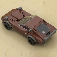 332-piece MOC City Car Series Classic Sports Car Model DIY Assembly Building Block Toy - Holiday and Birthday Gift
