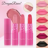 Black Lipstick Matte Versatile Waterproof Long Lasting Nude Red Pink Lip Stain Non-Fading Non-Stick Lipstick Makeup Lip Tint