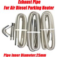 Air Diesel Parking Heater Stainless Steel Exhaust Pipe Tube Gas Vent Hose +Aluminum Foil Sleeve With Hose Clamp For Car Heater