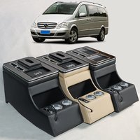 FOR Mercedes-Benz Viano V-Class W447 Vito Armrest Storage Box Rear Handrail Box Mobile Phone Charging USB Armrest
