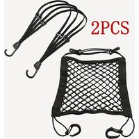 AliExpress Wxyesitem 2Pcs/Set Travel and Cycling New Energy Binding Straps, Fixed Net, Elastic Motorcycle and Bicycle Hook Rope/Helmet Net Strap, Elastic Strap, Black Mesh Luggage Organizer, Secure Storage