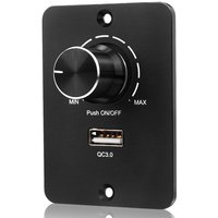 Retail DC 12-24 V LED Dimmer PWM Dimmer Switch, 5 A 3 Wire Dimmer For LED Bulbs With USB Fast Charging QC 3.0 For RV,Boat,Truck