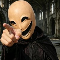 Horror Smile No Face Man Latex Mascara Head Cover Disguise Cosplay Scary Alien Helmet Halloween Costume Faceless Mask for Men