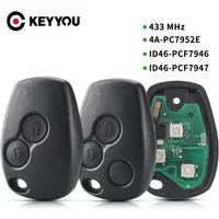 KEYYOU 1PCS New For Renault Duster Modus Clio 3 Twingo DACIA Logan Sandero Kangoo PCF7946 PCF7947 4A Car Remote Key No Blade