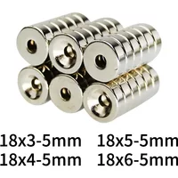 18x6-5 Strong Round Magnets 18*3 mm Hole 5mm Disc Magnet 18*4-5 For Home Refrigerators, Offices DIY 18x5-5