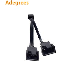 1 To 2 Splitter PWM 4pin 3pin Computer Motherboard CPU Fan Connector Extention Cables for Computer Cooling Fan