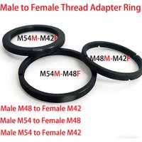M42/M48/M54 x0.75 Male To Female Thread Telescope Adapter Ring Aluminium Alloy For Zwo Qhy Camera