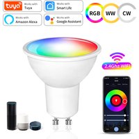 5W 7W 9W 220V 110V Tuya Smart WiFi GU10 LED Bulb Spotlight Alexa Lamp RGBCW Smart Life APP Control Works With Google Home Echo