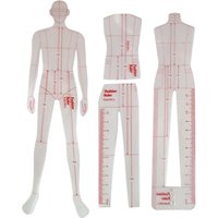 Fashion Drawing Template Ruler Clear Fashion Illustration DIY Quilting Clothing Design Rulers for Drafting Clothing Designers