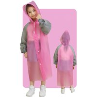 Non-disposable Children's Full-body Raincoat Primary School Students One-piece Thickened Raincoat EVA Children's Raincoat