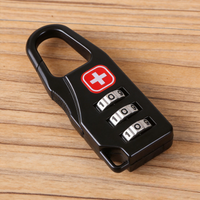 Portable Mini Anti-Theft Zipper Lock for Travel Backpack Handbag with Combination Code Number Lock Outdoor Backpack Accessories