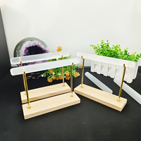 Natural Selenite Crystal Display Stand, Selenite Crystal Display Stand, bracelet display stand, Jewelry bracelet display hanger