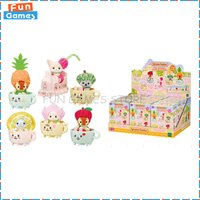 New SYLVANIAN FAMILIES X Miniso Blind Box Cute Fruit Cup Train Mystery Box Kawaii Anime Figure Limit Custom Girl Collecible Gift