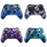 eXtremeRate Custom Pattern Part Faceplate, Soft Touch Grip Front Housing Shell Case for Xbox Series X/S (Xbox Core) Controller
