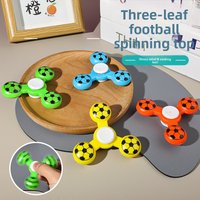 Fingertip three-leaf football gyro decompression rotating gyro kindergarten amusement park decompression toy fidget spinner