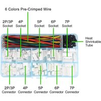 XH 2.54mm Connector Socket Kit and Pre-Crimped Cable Wire 2Pin 3 Pin 4 Pin 5 Pin 6 Pin 7Pin Housing JST Adapter Male and Female