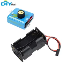 4 Cell AA Battery Holder Case + 3CH Digital Servo Tester ESC Speed Controller Checker CCPM Consistency Master for Car