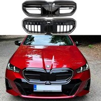 Glossy Black Front Bumper Kidney Hood Grille Upper Radiator For BMW 5 Series I5 G60 M60 2024-2025