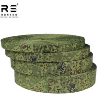 EMR Russia Pixel Digital Woodland Camouflage Printed Nylon Webbing Strap Durable Use for Tactical Gears Outdoor Bags Vests