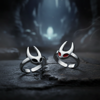 1pc Hollow Knight Adjustable Finger Ring for Women And Men Game-Themed Jewelry Cosplay Prop Charm