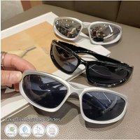 AliExpress NONE Y2K Sunglasses Fashion Korean Hip Pop Retro UV400 Shades Men Women Mirror Lens Cycling Cyberpunk Sunglasses