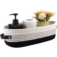 Oval Handle Bathroom Storage Basket Storage Basket Clothes Storage Box, Layered Finishing Box for Clothes and Pants