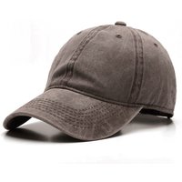 Retro Washed Baseball Cap - Suitable for Both Men and Women. Single-Color Soft Top. Adjustable Outdoor Casual Hat.