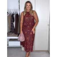 HH 2026 Women Elegant Skirt Suit Embroidery Hollow O-Neck Sleeveless Tops+Chic High Waist Zipper Pleated Midi Skirt Mujer