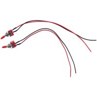 1/8Pcs Switch 2 Position 2 Pins Miniature Toggle Switch MTS-101 SPST Rocker Switch AC 3A 250V Mini Toggle Switch Dash Dashboard