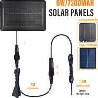 Kontroler panelu słonecznego 24V Wodoodporny z 8 trybami błysku Kabel 2-pinowe złącze męskie do żeńskiego Łańcuch świetlny LED Dekoracja zewnętrzna