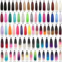 Easy Braids 26Inch Synthetic Jumbo Braids Hair Extensions Ombre Colorful Braiding Hair Pre Stretched Hair Expo City
