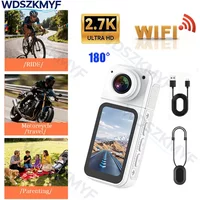 New Mini 2.7K 180° Rotatable WIFI Portable Camera Digital Video Law Magnetic lanyard for motorcycle Vlog Cycling Outdoor Sports