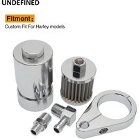 Fit For Harley Indian BMW models 1 Set Aluminum Motorcycle Engine Oil Breather Collector Accessories