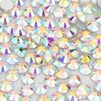 SS3-SS60 Quality Crystal AB Non Hotfix Rhinestones Flatback Glass Strass Stone Glue On Diamond Stone DIY Decoration Accessories