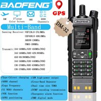 Baofeng DM32 DMR Ham Radio 10W Long Range Walkie Talkie | Dual Band VHF/UHF | GPS & USB-C Rechargeable | Two Way Radio for Outdo