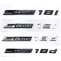 Car 3D ABS SDrive 18i 18d Logo Fender Body Trunk Badge Emblem Decals Sticker For X1 X3 X5 Z4 E48 F48